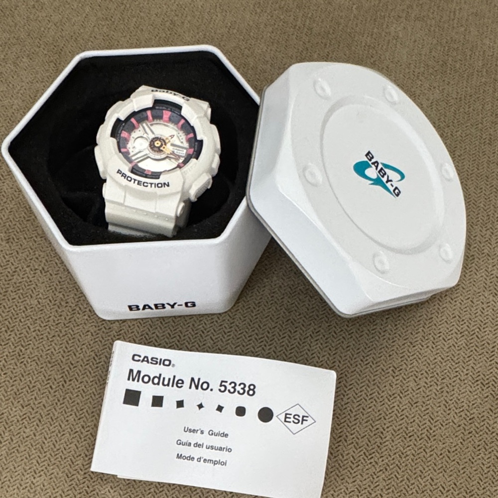 Casio Baby-G White and Black Smartwatch